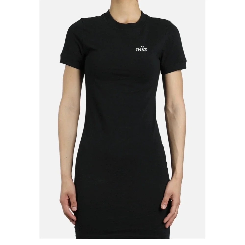 Nike Sportswear Essential Black‎ Bodycon T-Shirt Dress - XS